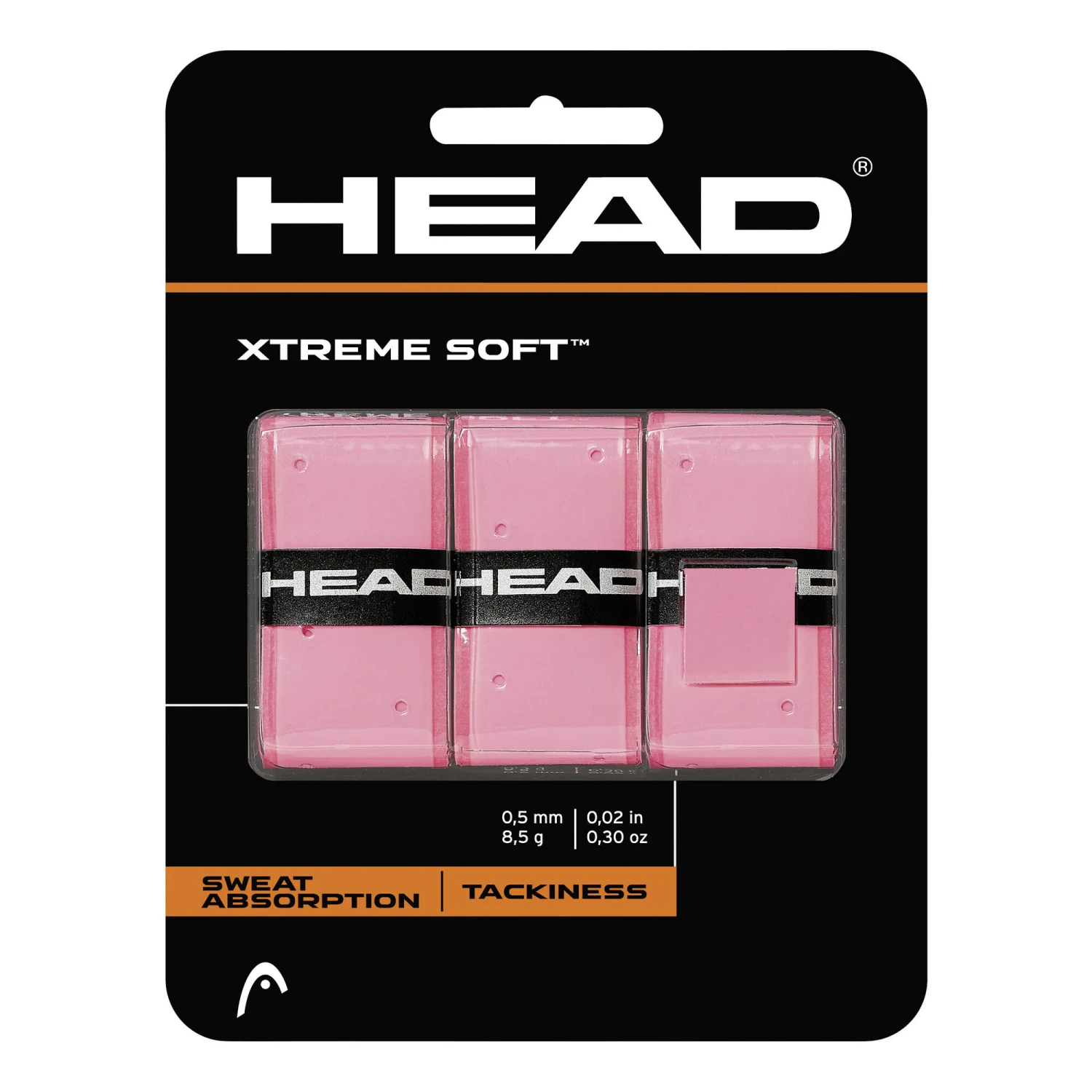 Head Xtreme Soft 3 Pack - Pink 1 Head Xtreme Soft 3 Pack - Pink