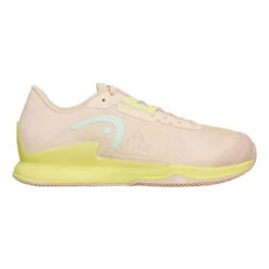 Head Sprint Pro 3.5 Clay Court Shoe Women - Cream, Light Green