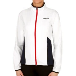 Head Club Training Jacket Women - White, Dark Blue
