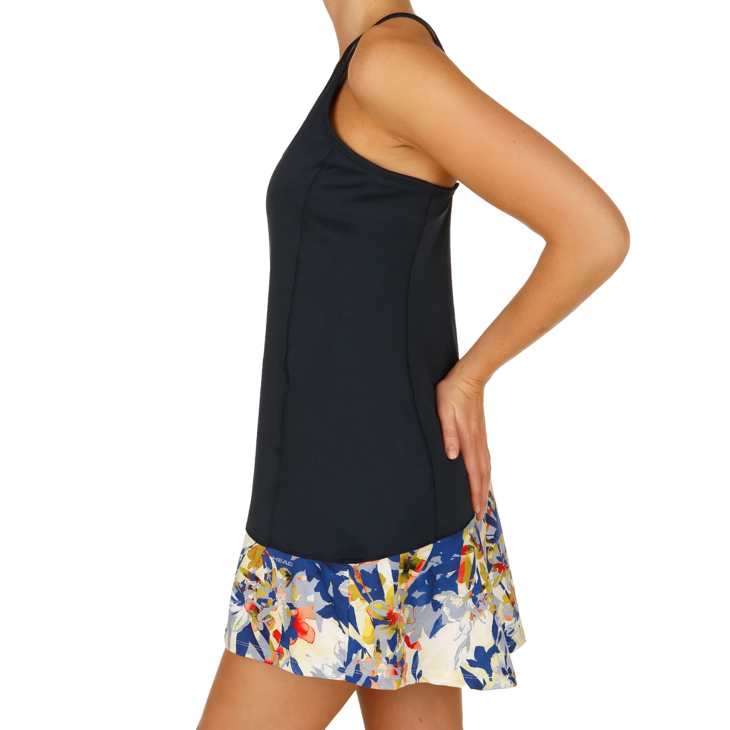 Head Vision Graphic Dress Women - Dark Blue, White 4 Head Vision Graphic Dress Women - Dark Blue, White - Image 4