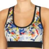 Head Vision Graphic Sports Bras Women - Dark Blue, Yellow