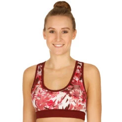Head Vision Graphic Sports Bras Women - Coral, Dark Red -Head 06039000 24