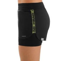Head Advantage Shorts Women - Black, Lime -Head 06371000 21