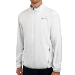 Head Club Training Jacket Men - White, Silver