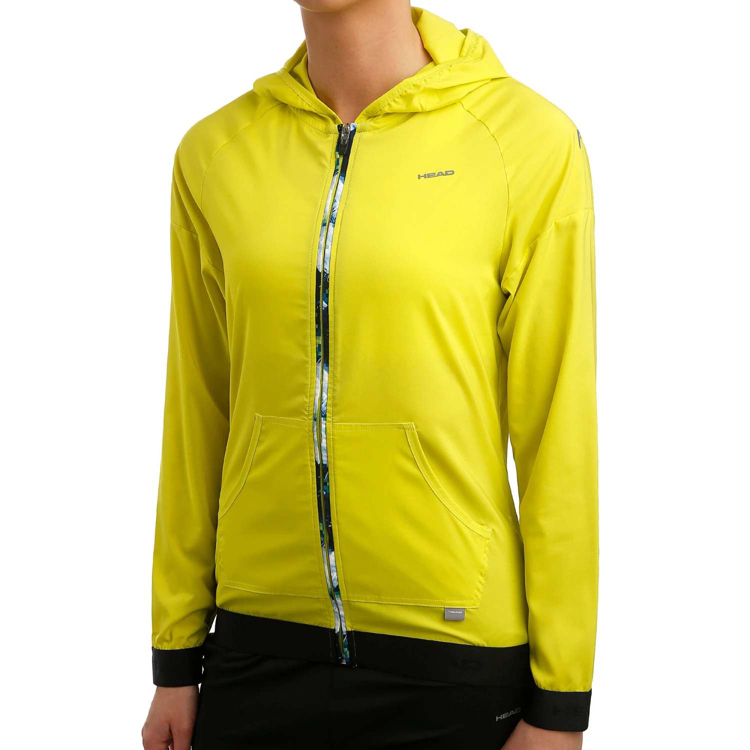 Head Baseline Full-Zip Training Jacket Women - Lemon, Dark Blue 1 Head Baseline Full-Zip Training Jacket Women - Lemon, Dark Blue