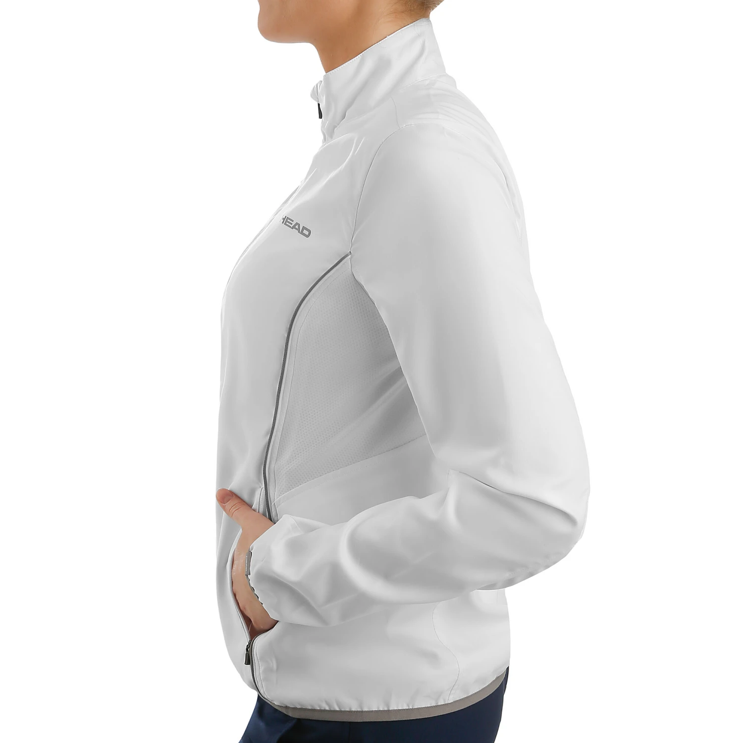 Head Club Training Jacket Women - White, Grey 4 Head Club Training Jacket Women - White, Grey - Image 4