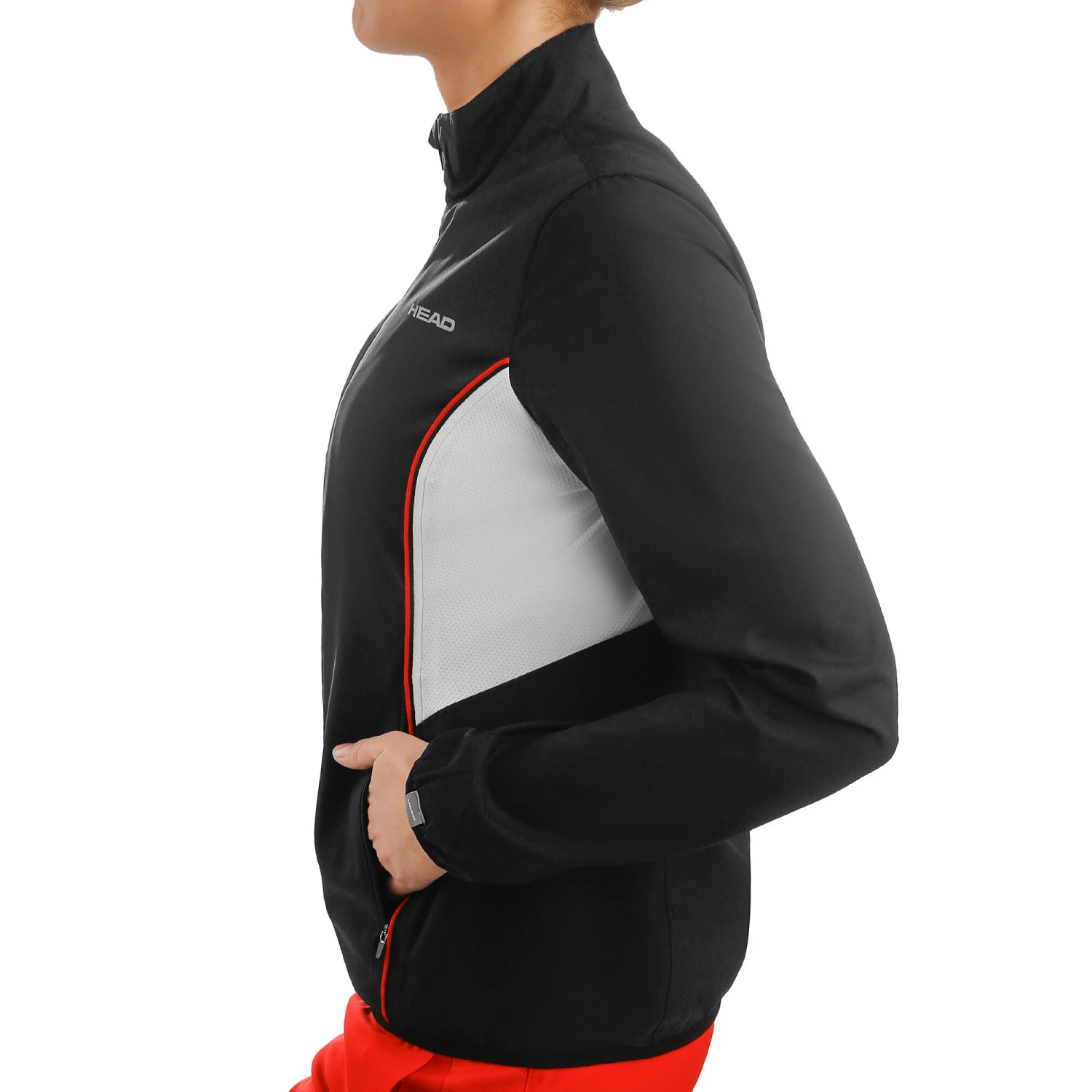 Head Club Training Jacket Women - Black, Red 4 Head Club Training Jacket Women - Black, Red - Image 4