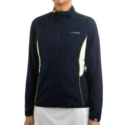 Head Club Training Jacket Women - Dark Blue, Lemon