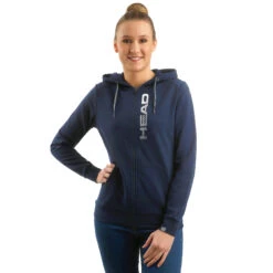 Head Club Greta Zip Hoodie Women - Dark Blue, White -Head 06566000 24