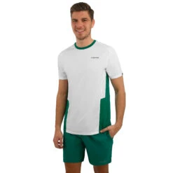Head Club 7in Shorts Men - Green, Silver -Head 06610000 24