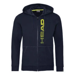 Head Club Fynn Zip Hoodie Men - Dark Blue, Lemon -Head 06636000 000
