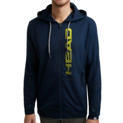 Head 25 Head Club Fynn Zip Hoodie Men - Dark Blue, Lemon