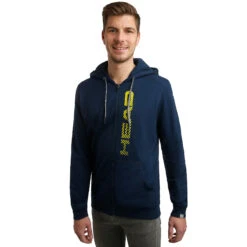 Head Club Fynn Zip Hoodie Men - Dark Blue, Lemon -Head 06636000 24
