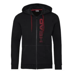 Head Club Fynn Zip Hoodie Men - Black, Red -Head 06637000 000