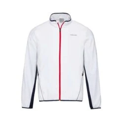 Head Club Training Jacket Boys - White, Dark Blue