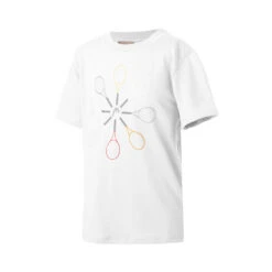 Head Racquet T-Shirt Girls - White, Multicoloured