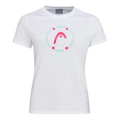 Head Button Padel T-Shirt Women - White