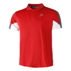 Head Club 22 Tech Polo Men - Red, White
