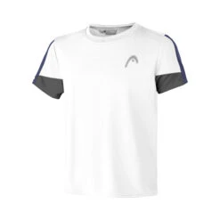 Head Club 22 Tech T-Shirt Boys - White, Blue